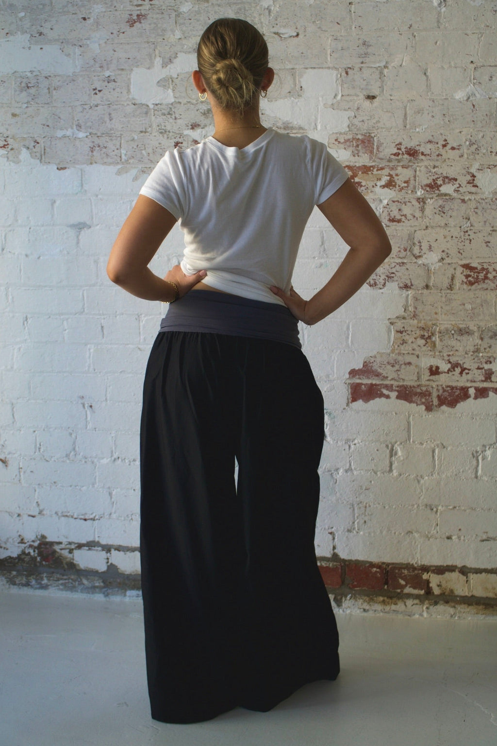 The Ruth Pant in Black & Charcoal
