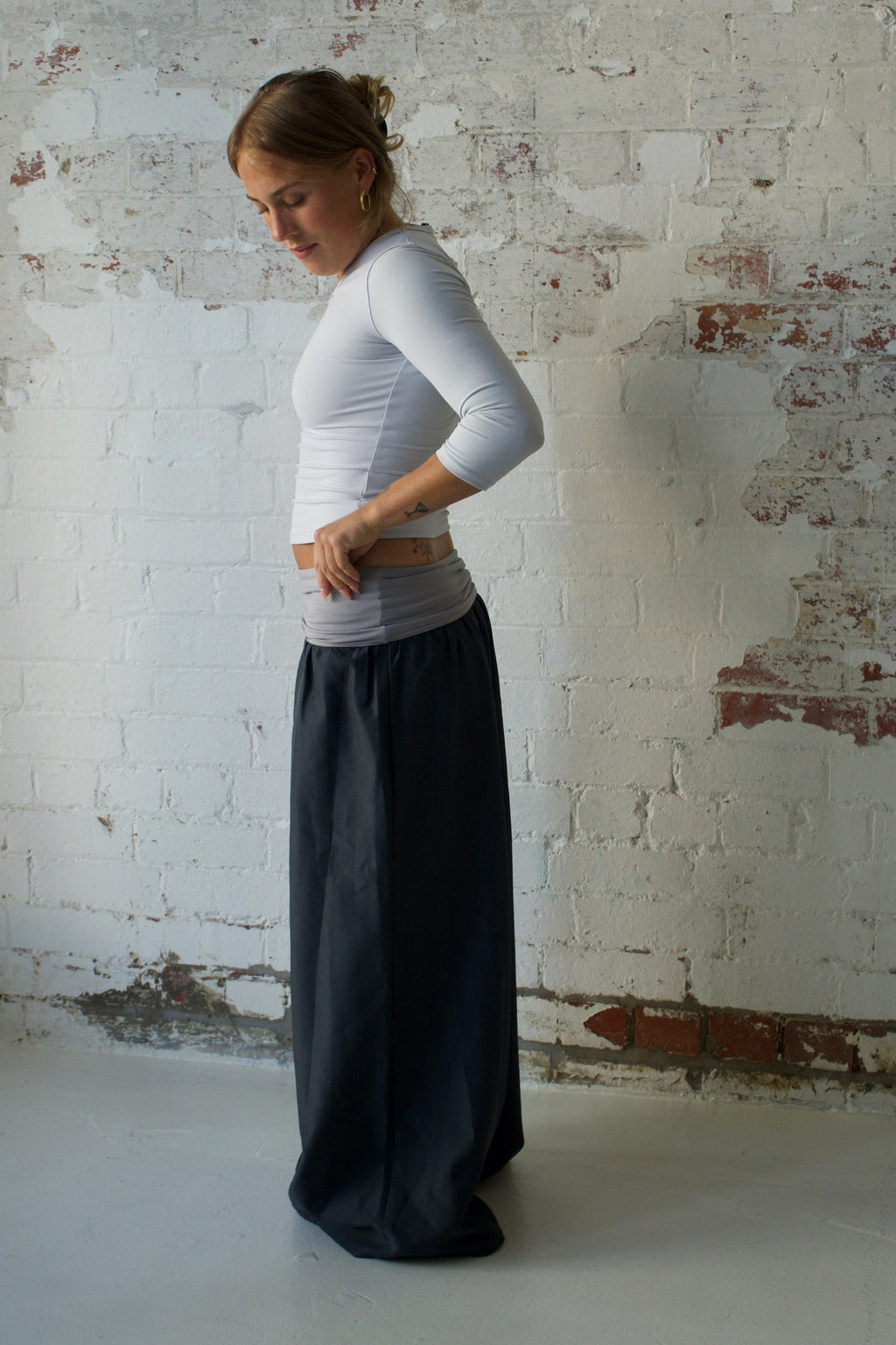 The Ruth Pant in Grey & Pewter