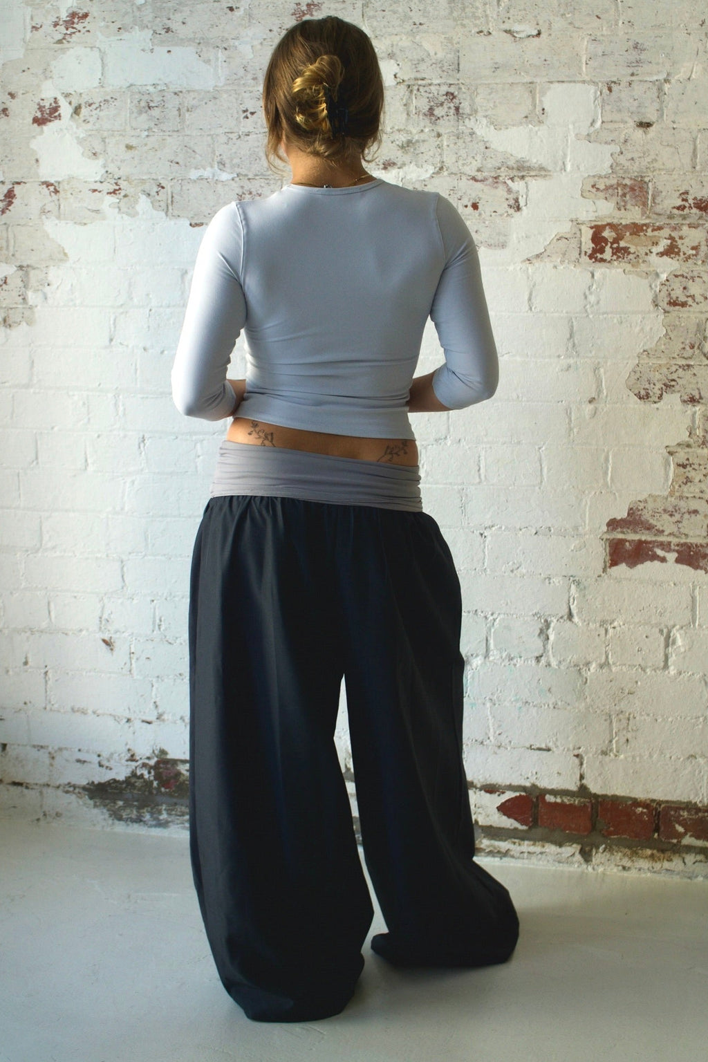 The Ruth Pant in Grey & Pewter