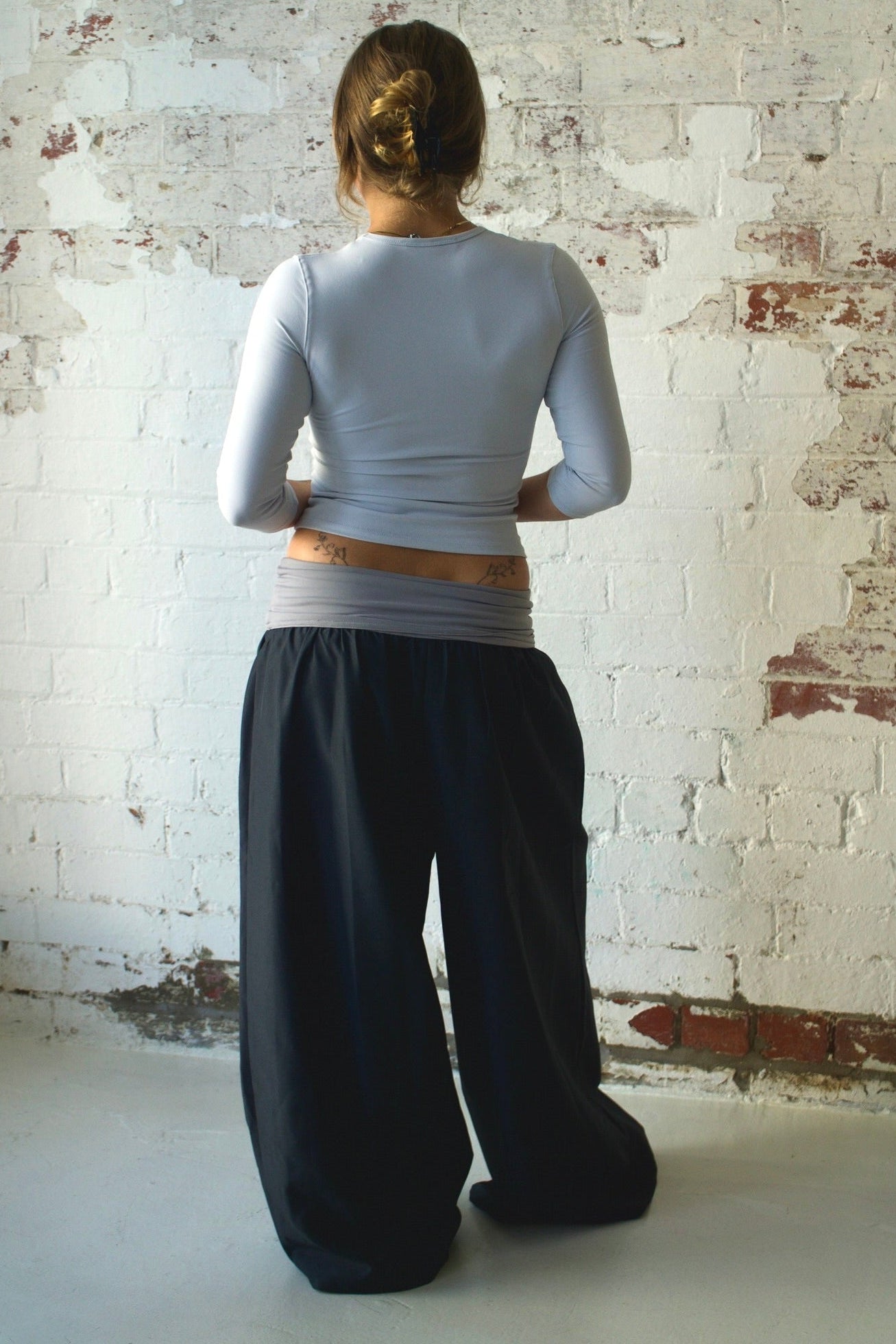 The Ruth Pant in Grey & Pewter