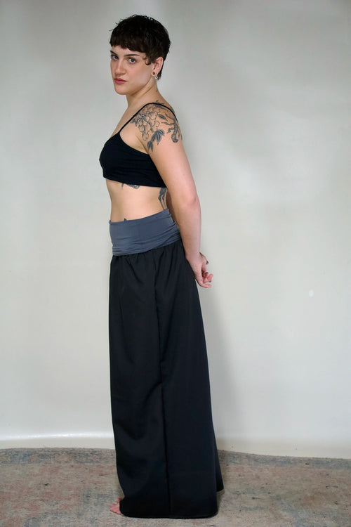The Ruth Pant in Black & Charcoal