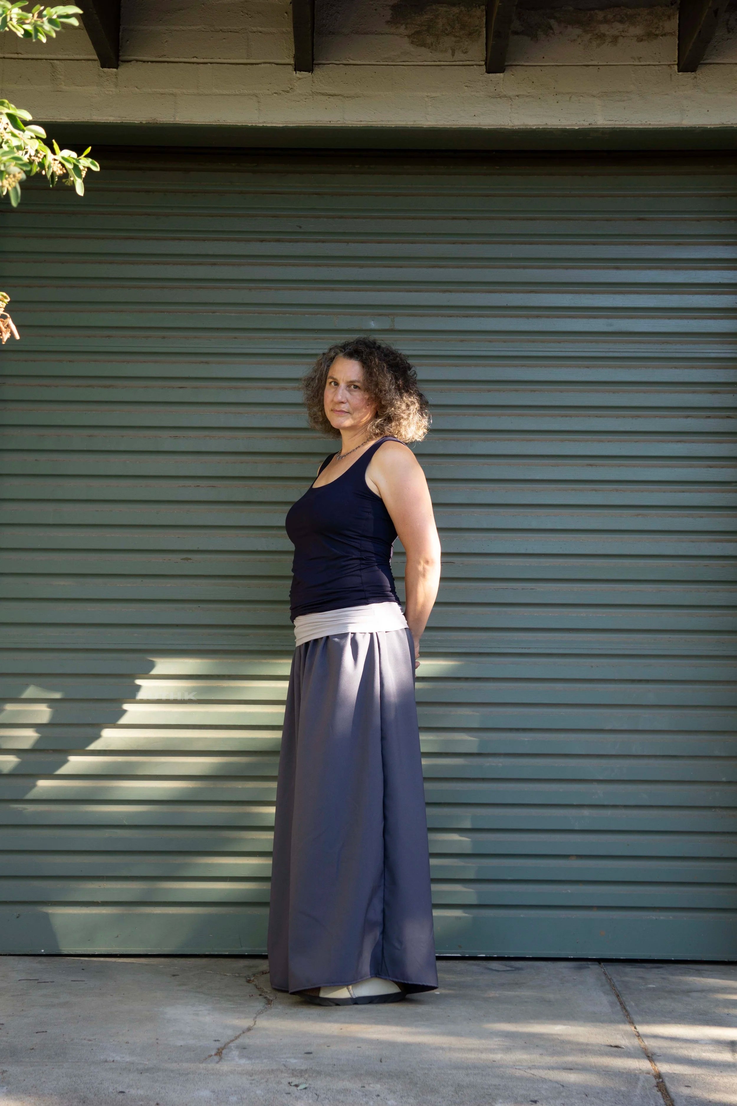 The Ruth Pant in Grey & Pewter