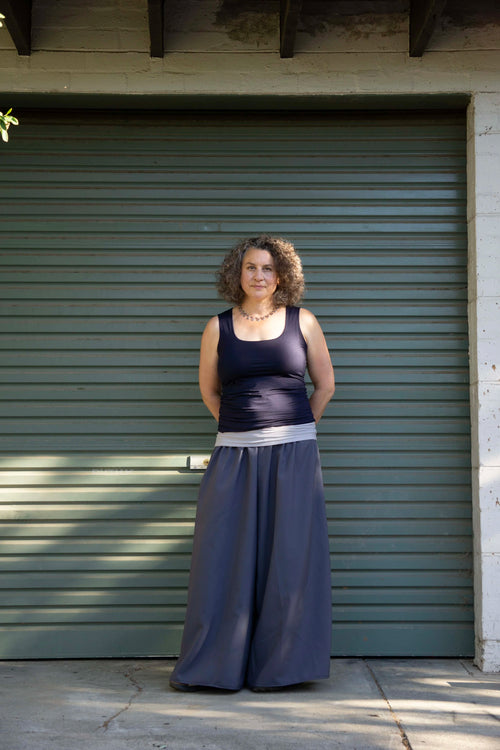 The Ruth Pant in Grey & Pewter
